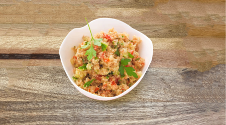 Taboulet de quinoa aux petits légumes